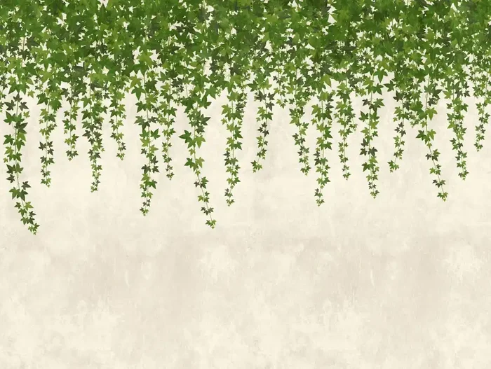 fotomural hojas tropicales verde y gris de One Wall one Role – AS-382391