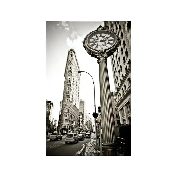Fotomural Iron Building FLF009, 174cm. x 276cm., Vinilo Autoadhesivo Mate, Todo Color, Original, 4.73x0x4.73×0 cm.