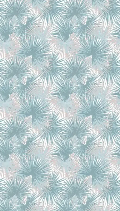 fotomural jungla azul, beige y blanco de Livingwalls – AS-391843