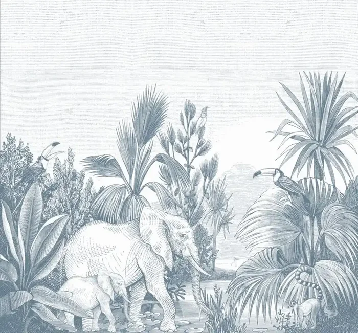 fotomural jungla azul de ESTAhome – 159357