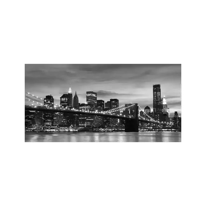 Fotomural Manhattan FLF016, 200cm. x 100cm., Vinilo Autoadhesivo Mate, Blanco y Negro, Original, 0x16.67x0x16.67 cm.