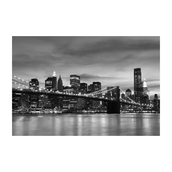 Fotomural Manhattan FLF016, 360cm. x 241.2cm., Vinilo Autoadhesivo Mate, Blanco y Negro, Original, 0x0x0x0 cm.