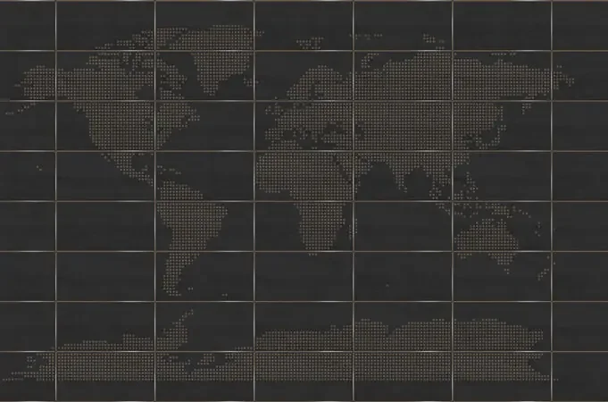 fotomural mapa del mundo marrón oscuro de Sanders & Sanders – 640945