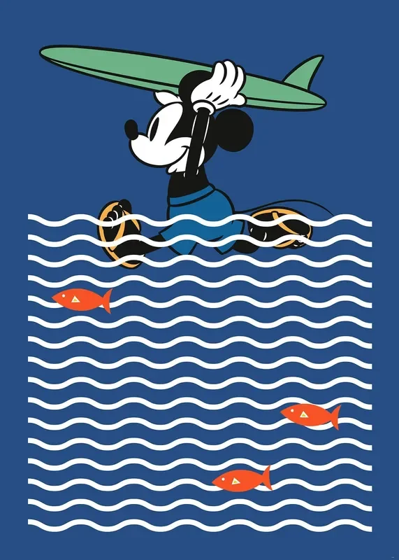 fotomural Mickey Mouse azul de Disney – 610051