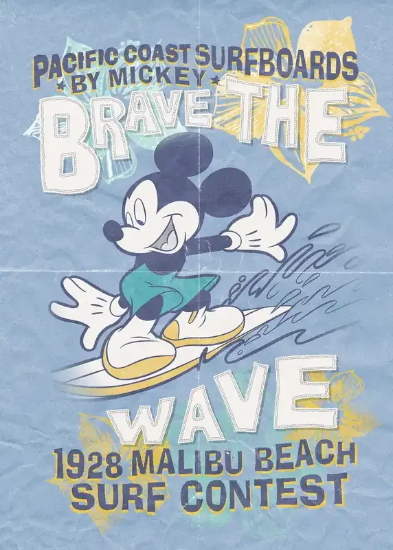 fotomural Mickey Mouse azul de Disney – 610729