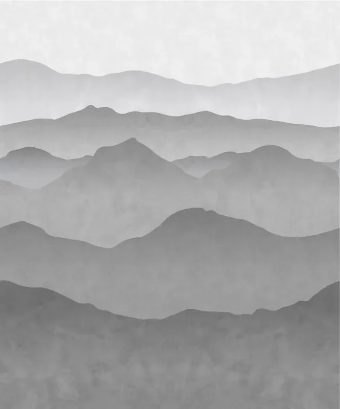 fotomural montañas gris de ESTAhome – 158939