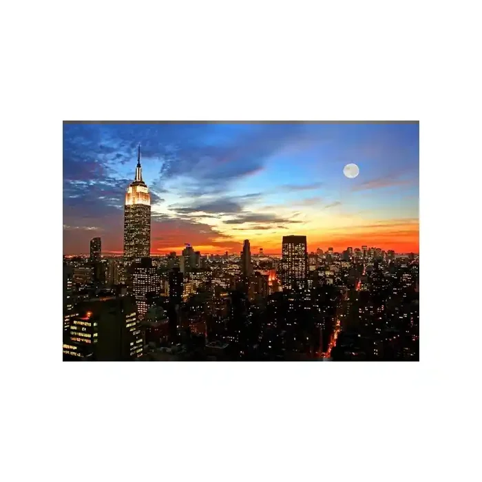 Fotomural New York Anochecer FCI004, 390cm. x 255cm., Vinilo Autoadhesivo Mate, Todo Color, Invertir, 0x0x6.27×0 cm.