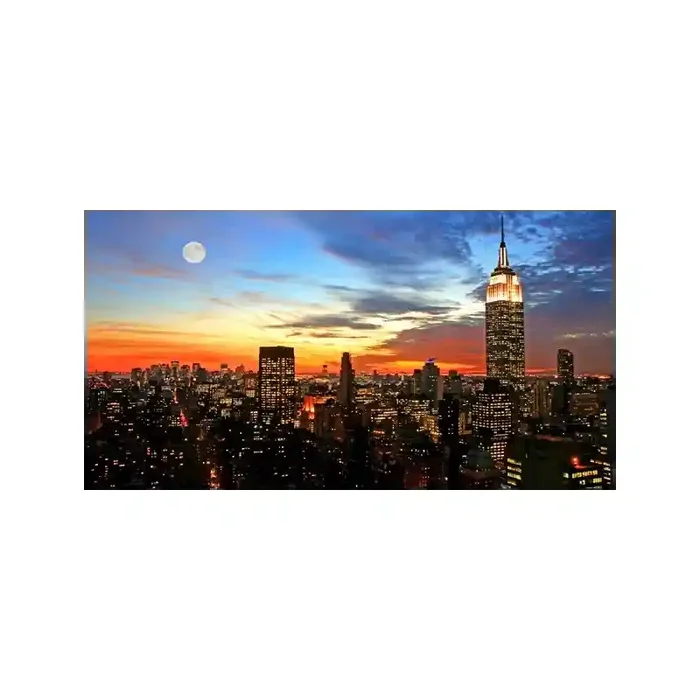 Fotomural New York Anoitecer FCI004, 455cm. x 240cm., Vinilo Autoadhesivo Mate, Todo Color, Original, 0x23.05x0x29.67 cm.