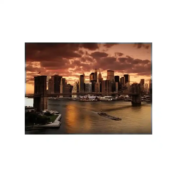 Fotomural New York Puente FCI020, 140cm. x 100cm., Vinilo Autoadhesivo Mate, Todo Color, Original, 4.34x0x4.34×0 cm.