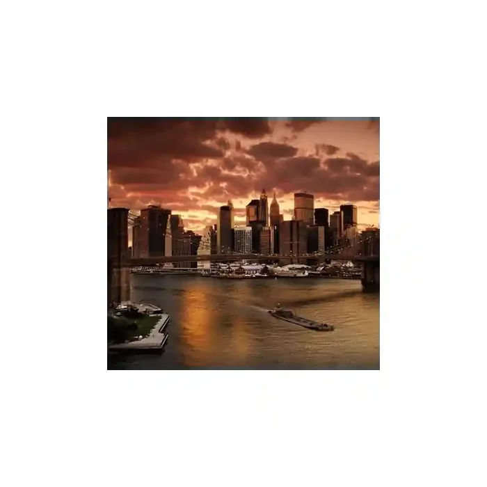 Fotomural New York Puente FCI020, 298cm. x 271cm., Vinilo Autoadhesivo Mate, Todo Color, Original, 39.22x0x39.22×0 cm.
