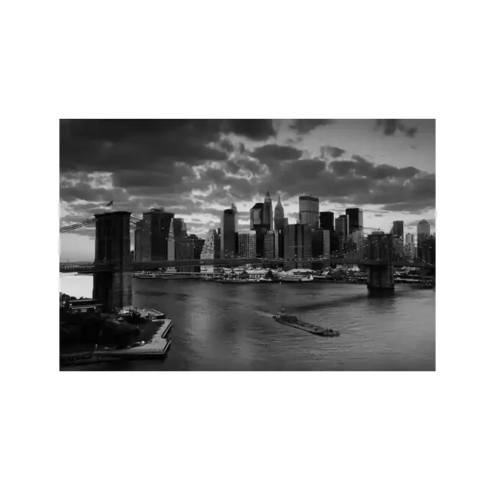 Fotomural New York Puente FCI020, 336cm. x 225.1cm., Vinilo Autoadhesivo Mate, Blanco y Negro, Original, 0x0.01x0x0.01 cm.