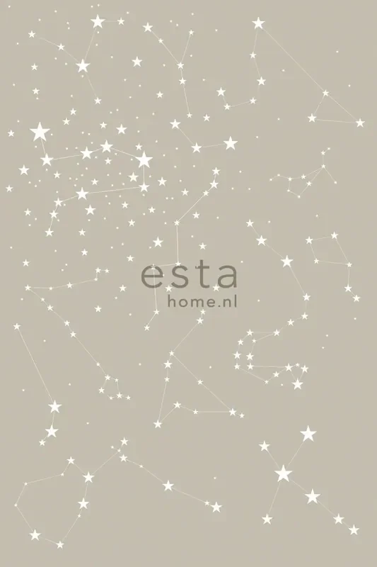 fotomural noche estrellada gris pardo de ESTAhome – 158705