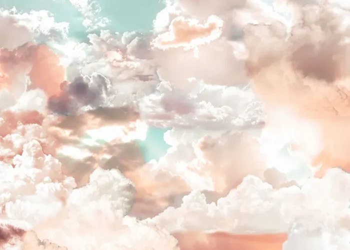 fotomural nubes rosa y azul de Komar – 611637