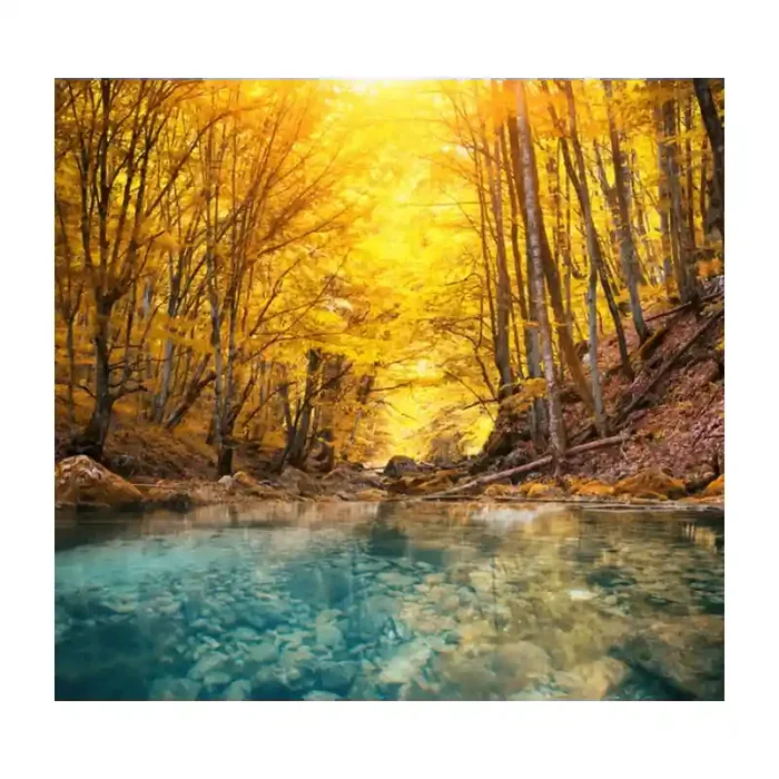 Fotomural Orilla de Rio FPR035, 190cm. x 270cm., Vinilo Autoadhesivo Mate, Todo Color, Original, 0x0x0x0 cm.