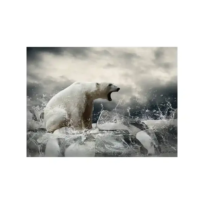 Fotomural Osos Polar FAN038, 320cm. x 235cm., Vinilo Autoadhesivo Mate, Todo Color, Original, 4.22x0x4.22×0 cm.