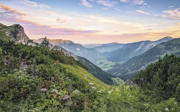 fotomural paisaje alpino verde de Sanders & Sanders – 612483