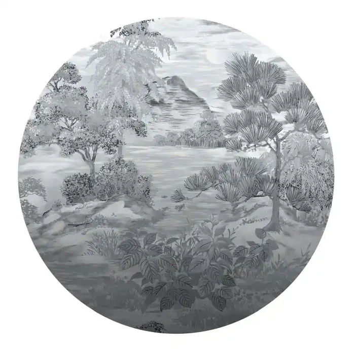 fotomural paisaje boscoso gris de Erismann – 661685