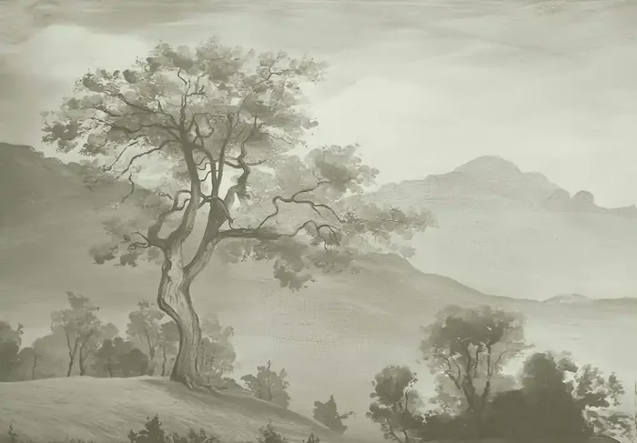 fotomural paisaje italiano verde de ESTAhome – 159539