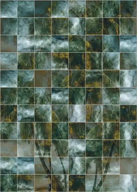 fotomural palmeras verde y beige de Sanders & Sanders – 611982