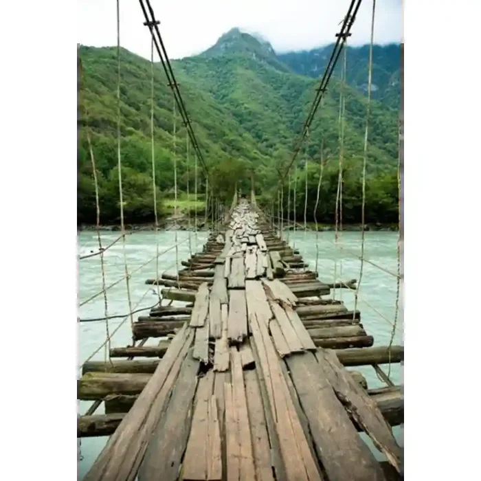 Fotomural Ponte Suspensa FPR019, 140cm. x 210cm., Vinilo Autoadhesivo Mate, Todo Color, Original, 0x0x0x0 cm.