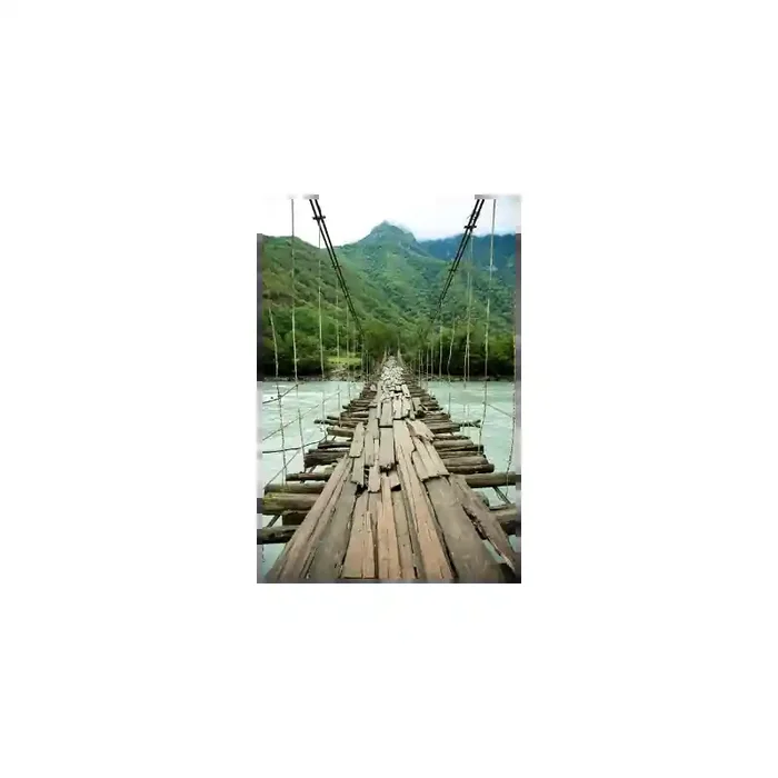 Fotomural Puente Colgante FPR019, 100cm. x 180cm., Vinilo Autoadhesivo Mate, Todo Color, Original, 0x0x0x0 cm.