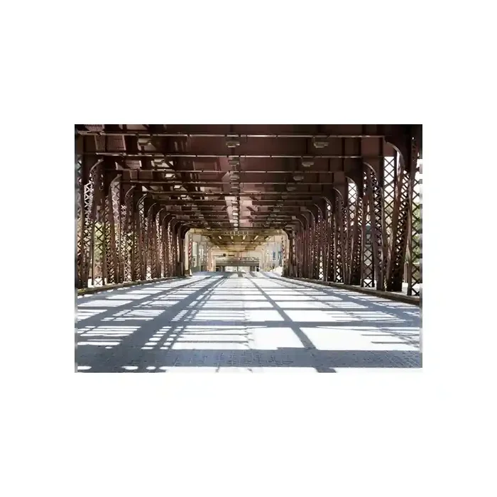 Fotomural Puente Industrial FPR021, 330cm. x 240cm., Vinilo Autoadhesivo Mate, Todo Color, Original, 13.75x0x13.75×0 cm.