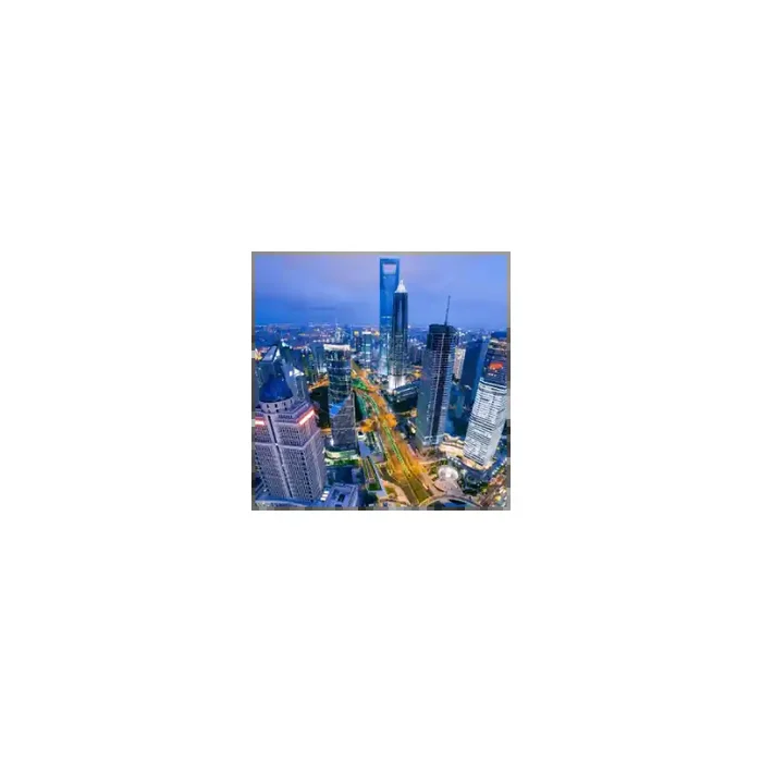 Fotomural Shanghai Anochecer FCI016, 200cm. x 200cm., Vinilo Autoadhesivo Mate, Todo Color, Original, 0x0x0x0 cm.