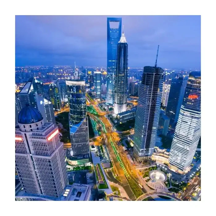 Fotomural Shanghai Anoitecer FCI016, 195cm. x 195cm., Vinilo Autoadhesivo Mate, Todo Color, Original, 0x0x0x0 cm.
