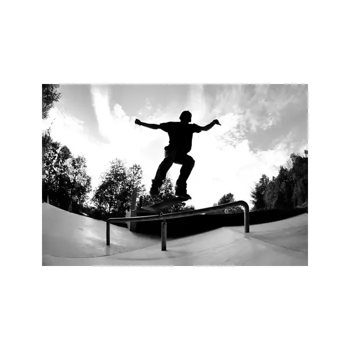 Fotomural Skate FDE006, 371cm. x 250cm., Vinilo Autoadhesivo Mate, Todo Color, Original, 0x4.54x0x4.54 cm.