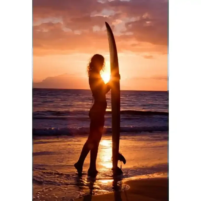 Fotomural Surf Atardecer FDE009, 115cm. x 172.5cm., Vinilo Autoadhesivo Mate, Todo Color, Original, 0x0x0x0 cm.