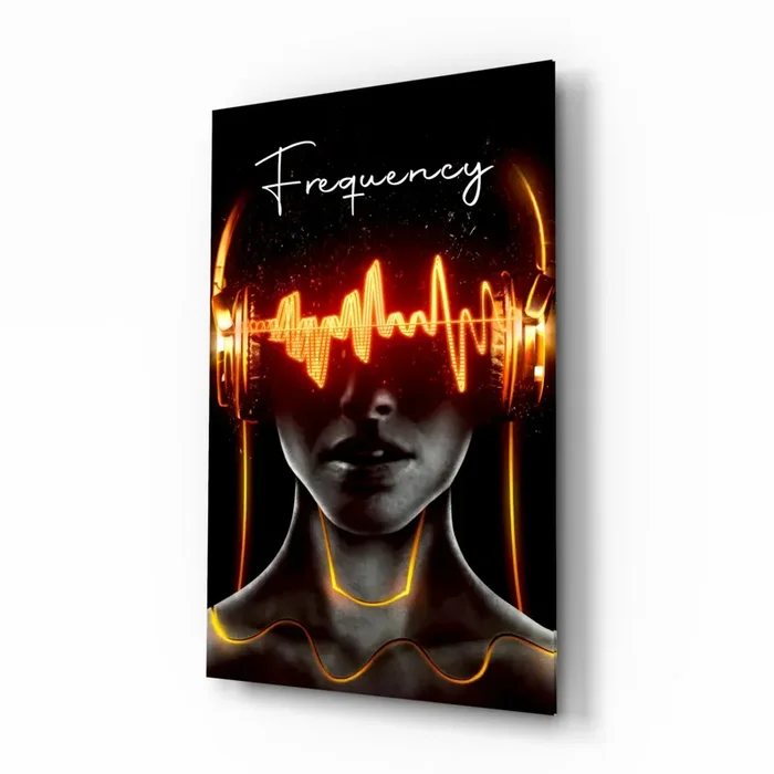 Frequency Glass Wall Art – 28.5 » x 18 «