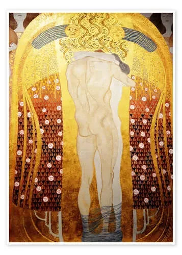 Friso de Beethoven (Abrazo) de Gustav Klimt Master Collection