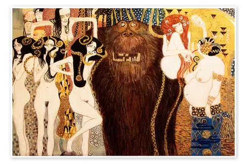 Friso de Beethoven (Las potencias enemigas) de Gustav Klimt Master Collection