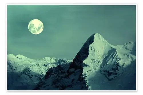Full Moon on the Eiger de Gerhard Albicker