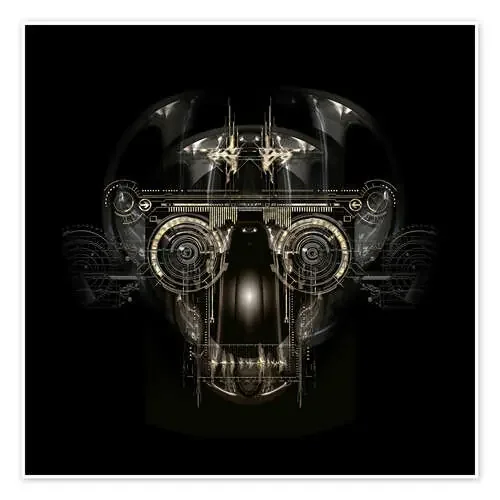futuristic cyborg face de diuno
