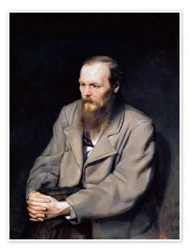 Fyodor Dostoyevsky de Vasili Grigorevich Perov Everett Collection