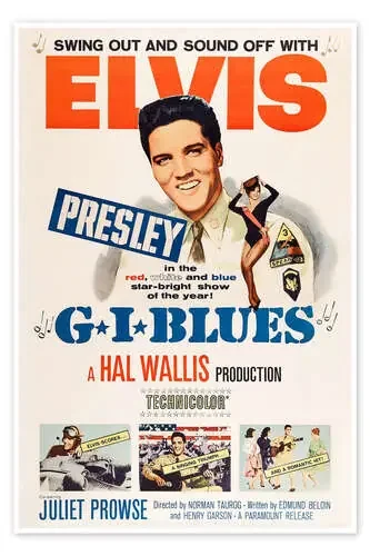 G.I. Blues – Elvis Presley, 1960 de Vintage Entertainment Collection Everett Collection