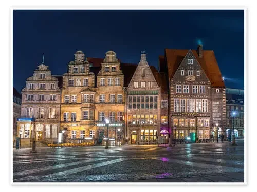 Gabled houses Marktplatz Bremen de Rainer Ganske