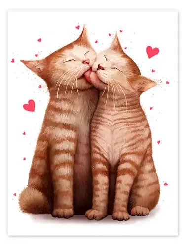 Gato pareja de Valeriya Korenkova
