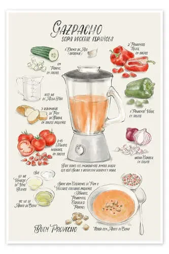 Gazpacho Recipe (Spanish) de Rosana Laiz Blursbyai 1x