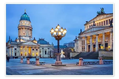 Gendarmenmarkt square with street lamp Editors Choice
