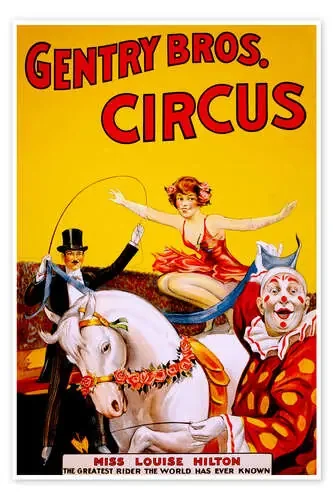 Gentry Bros Circus de Vintage Advertising Collection