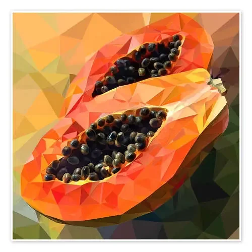 Geometric Papaya de Maria Tuzhilkina