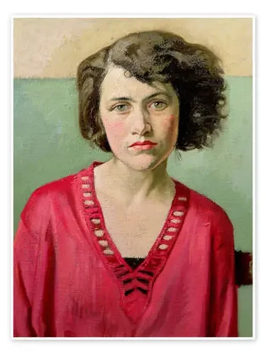 Girl in Pink de William Rothenstein Bridgeman Images