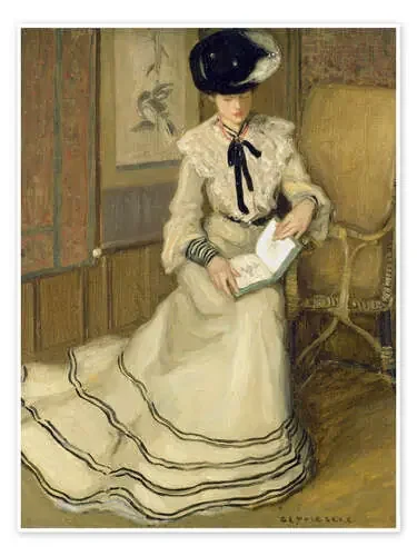Girl Reading, 1904 de Frederick Carl Frieseke akg-images