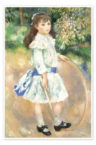 Girl with a Hoop de Pierre-Auguste Renoir Everett Collection