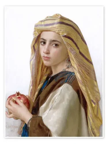Girl with a pomegranate de William Adolphe Bouguereau Master Collection