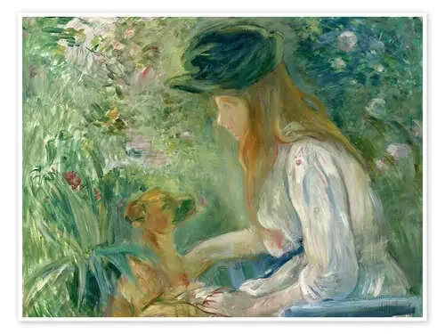 Girl with Dog de Berthe Morisot Master Collection