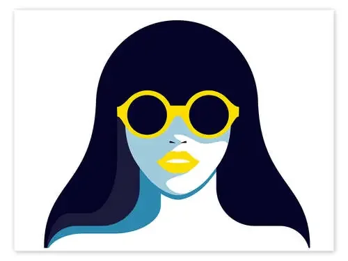 Glam chica con gafas de sol redondeadas de Sasha Lend