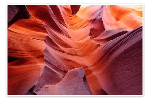 Glowing Passage in Lower Antelope Slot Canyon, Page, Arizona, USA de Peter Wey